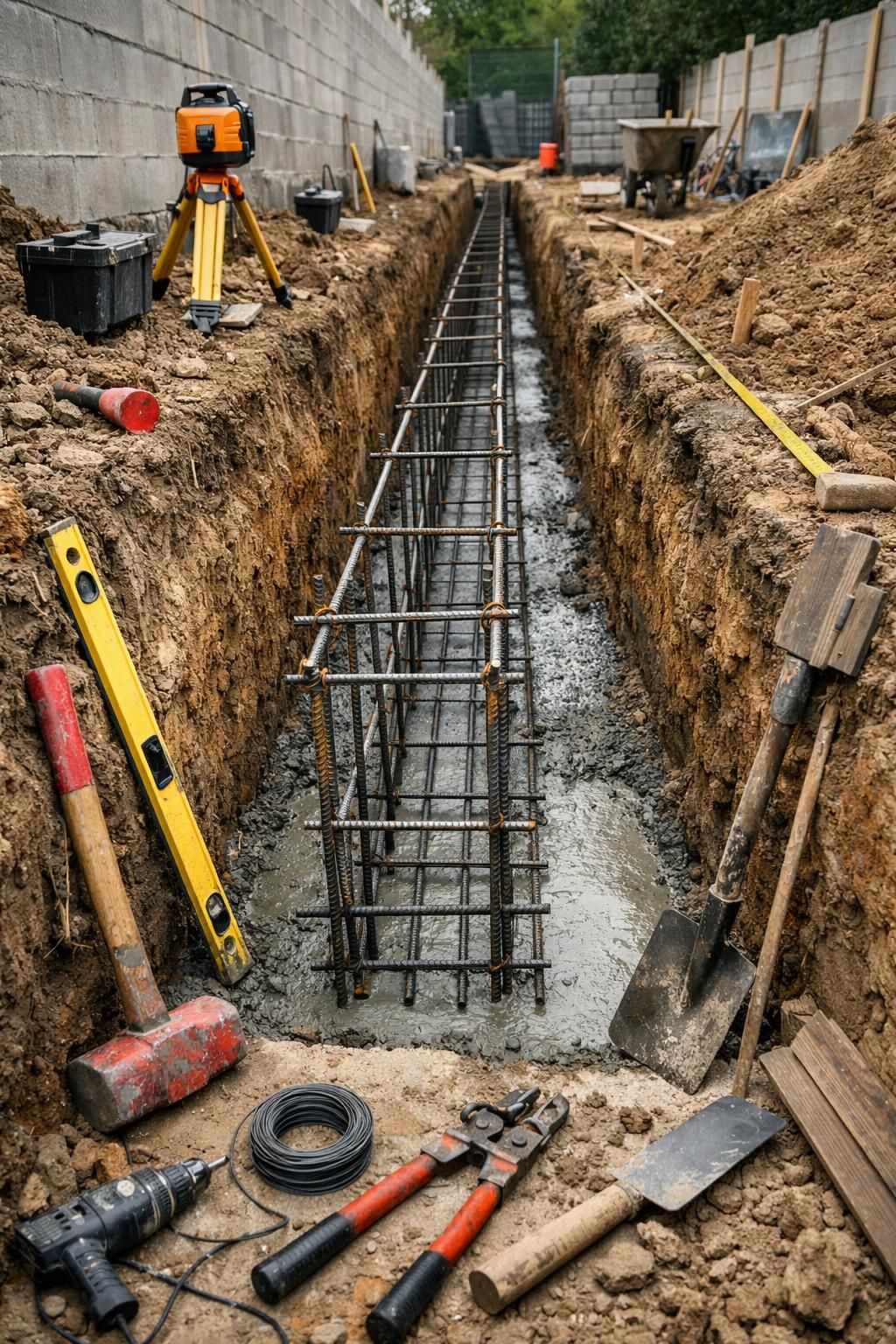 découvrez les étapes essentielles pour réaliser la fondation d’un mur de clôture de 2 mètres, garantissant solidité et durabilité à votre construction.